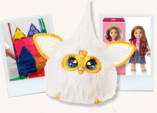 Collage of the best gifts for kids on sale for Big Prime Day Deals