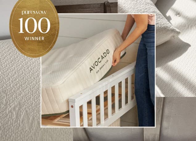 Avocado-Mattress-Review: A collage of photos featuring parts of an Avocado brand mattress.