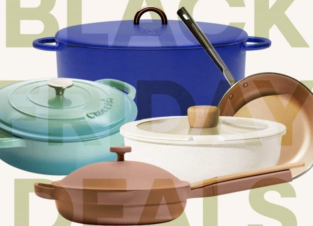 best black friday cyber monday cookware sales: different cookware pieces