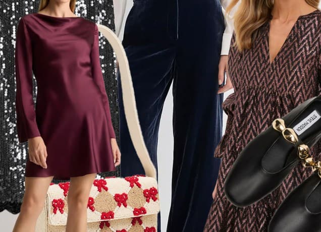 holiday outfit collage