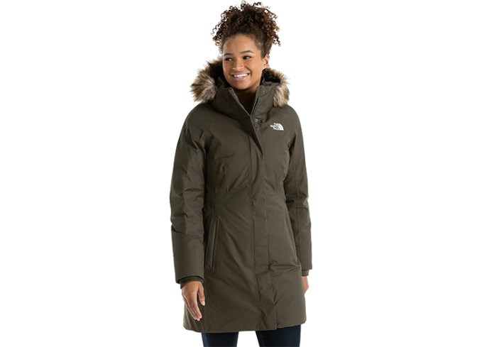 Best Amazon coat: A woman wears a green The North Face parka