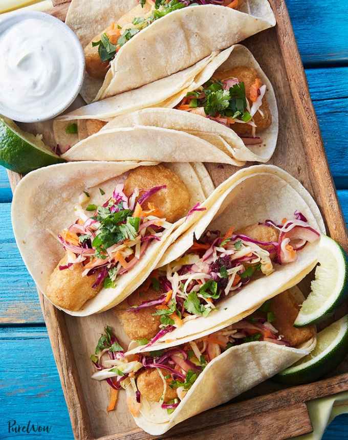 birthday dinner ideas: crispy baked fish tacos