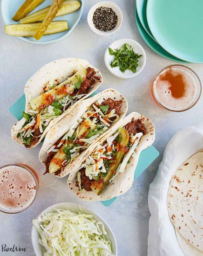 birthday dinner ideas: slow cooker korean tacos