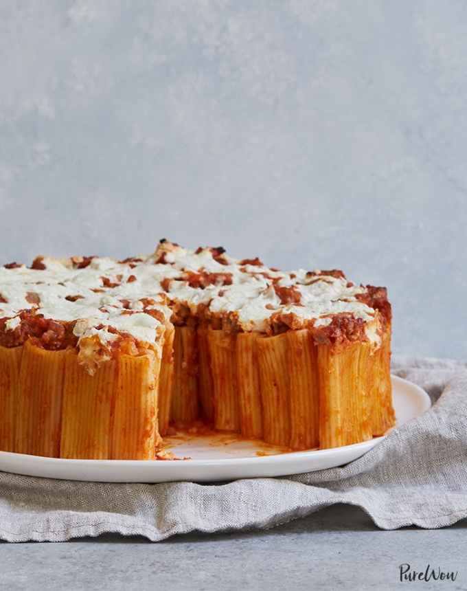 birthday dinner ideas: ultimate pasta pie