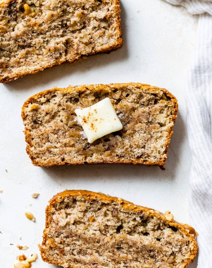 easy snacks to make at home: vegan banana bread