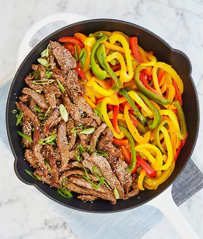 fun-dinner-ideas-15.-15-Minute-Skillet-Pepper-Steak.jpg