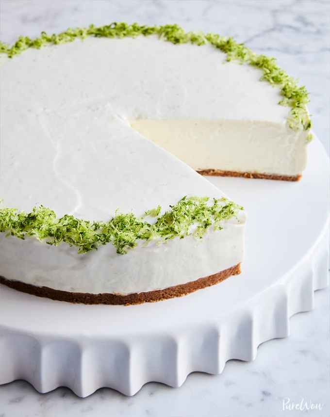 high-protein desserts: no-bake key lime cheesecake
