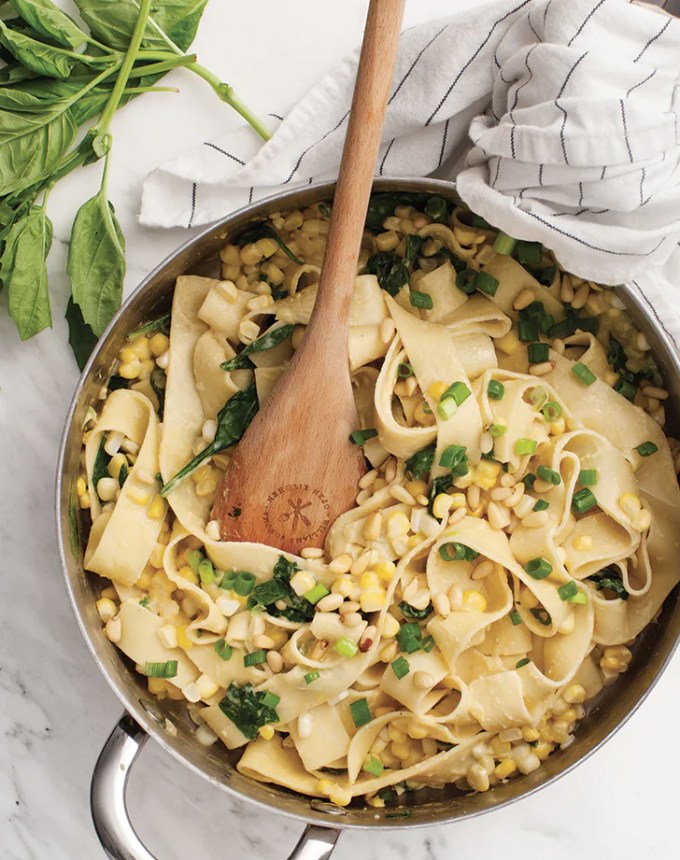 kid friendly pasta recipes creamy sweet corn pappardelle