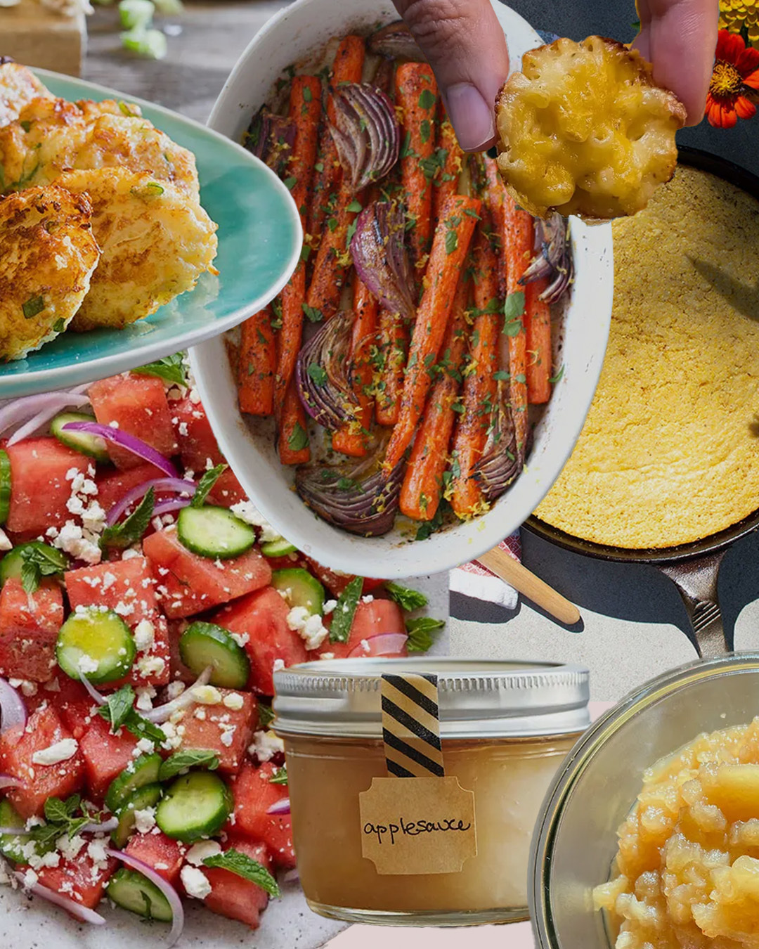 kid-friendly side dishes: collage of kid-friendly side dishes