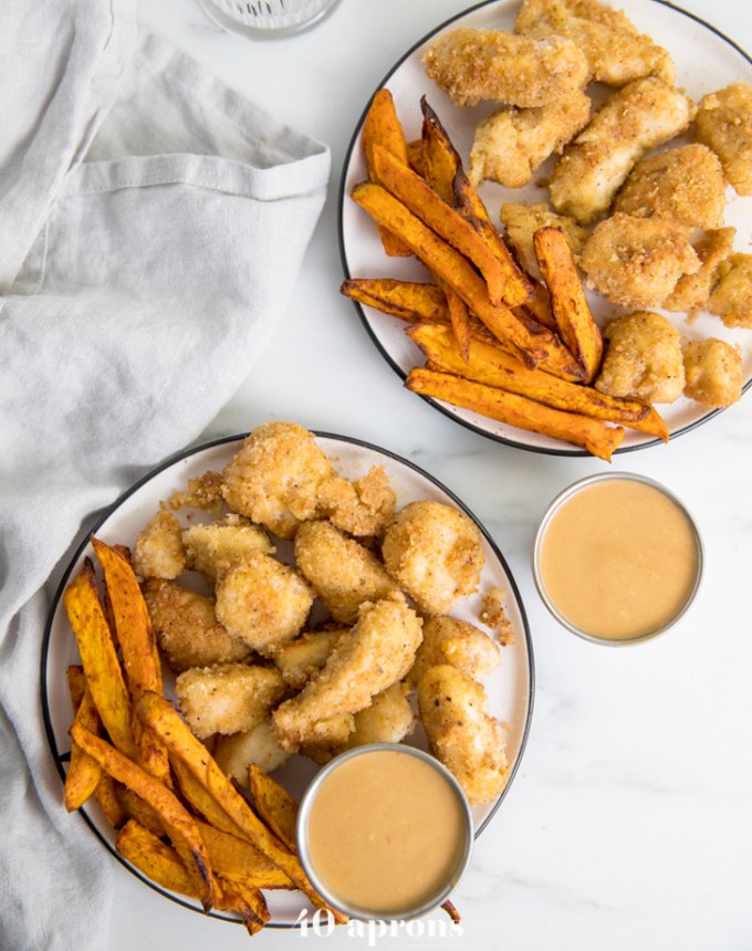 toddler dinner ideas: gluten free chicken nuggets
