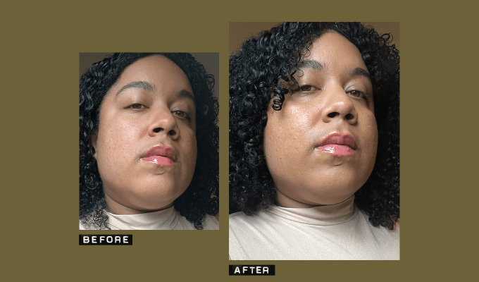 merit the uniform tinted sunscreen review a photo of chelsea candelario