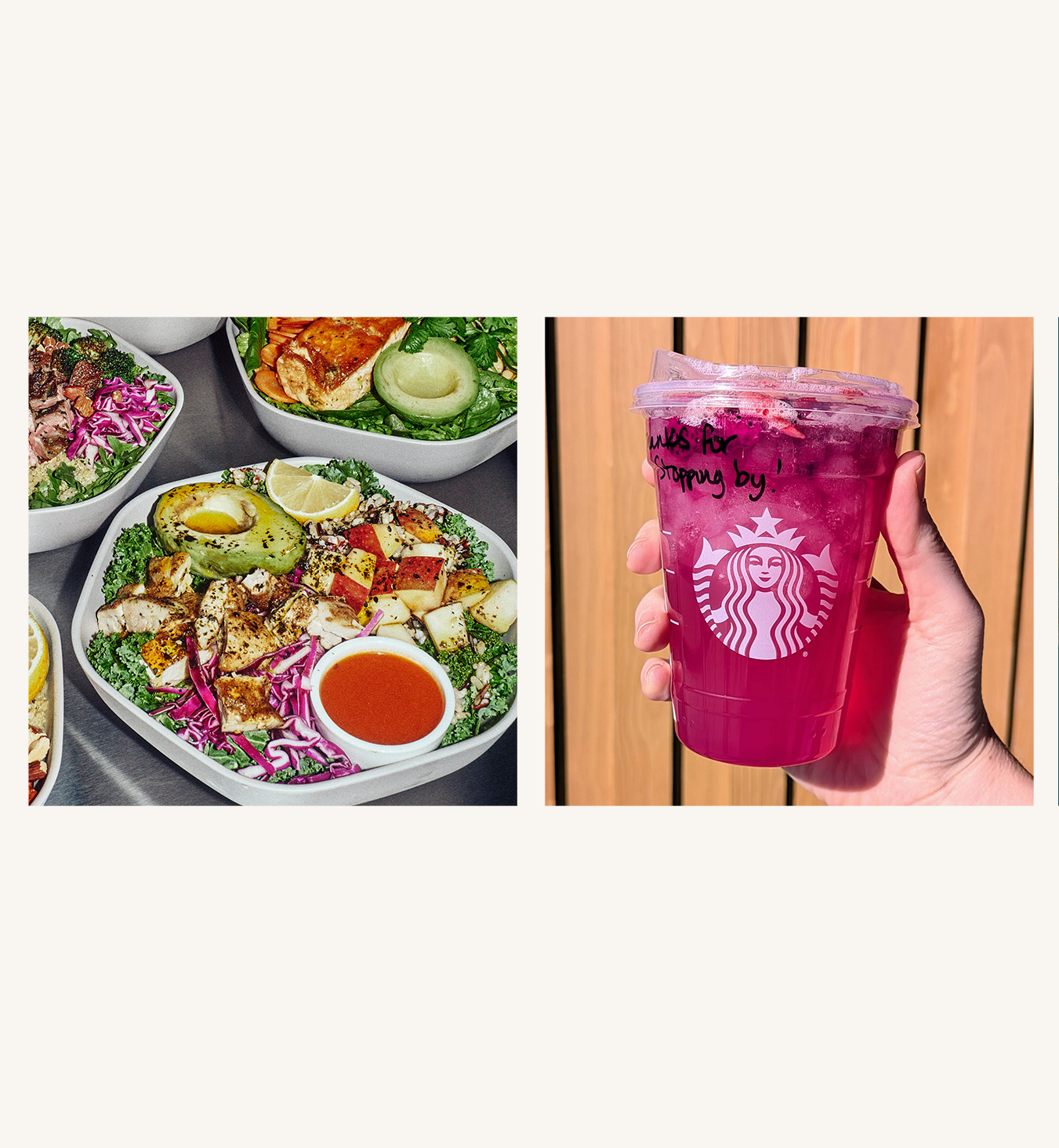 new food in january: sweetgreen bowls, starbucks mr beast drink