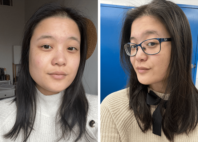 the ordinary hair serum review: before and after for purewow associate editor marissa wu